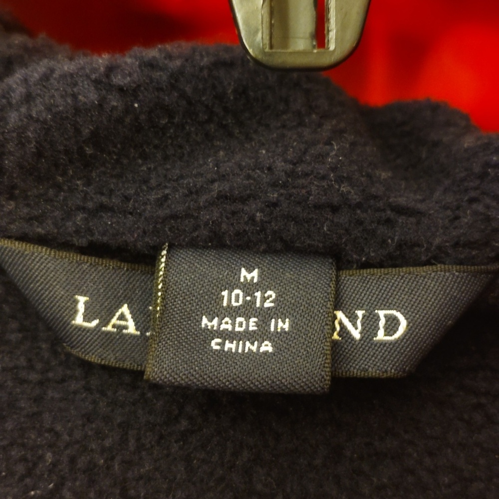 Lands' End Red Rain Jacket - Picture 6 of 9